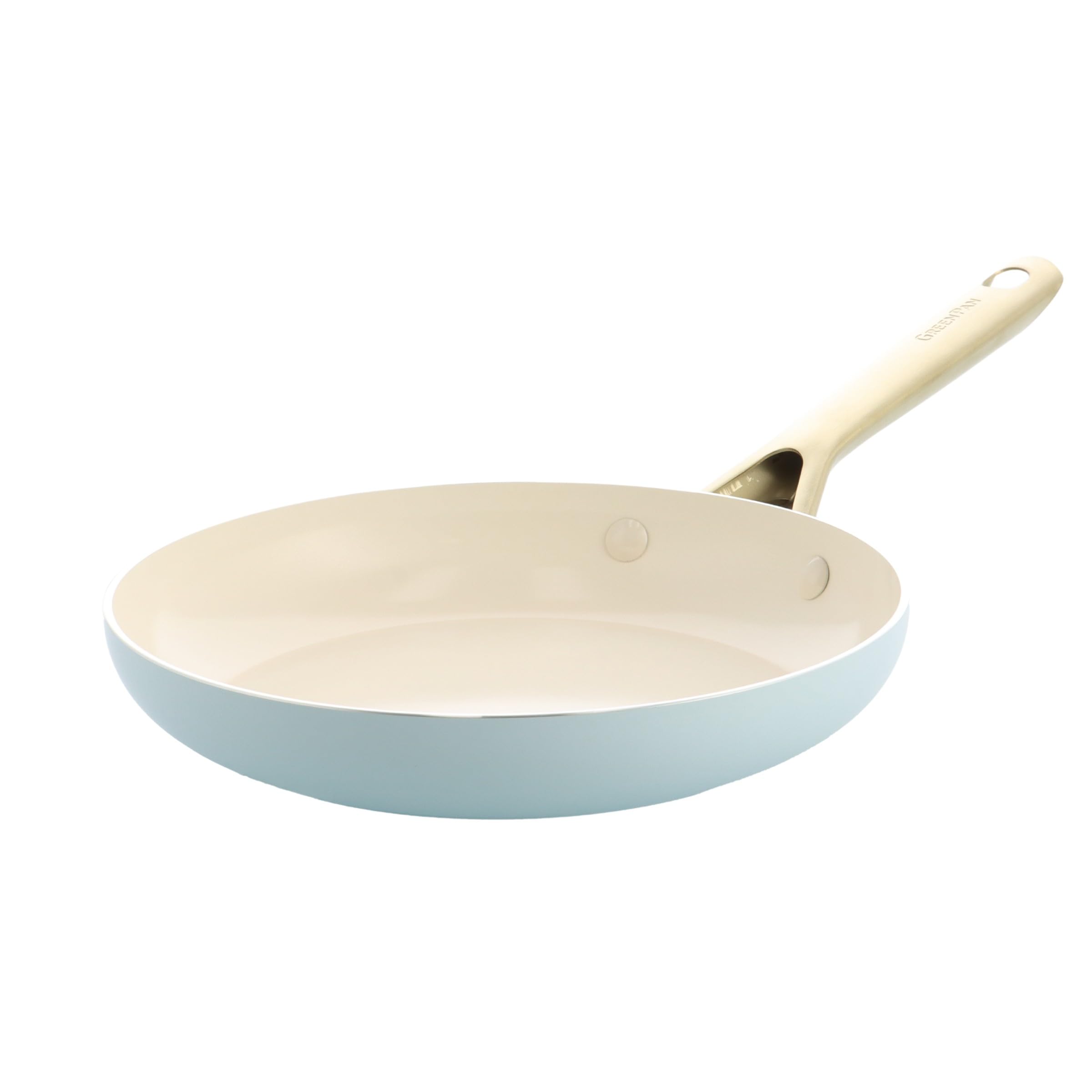 GreenPan Shades Set 3 Padelle Ceramica Antiaderente, Ø 20/24/28 cm, Senza PFAS, Alluminio Riciclato, Compatibile Induzione, Adatte al Forno 220 °C, Lavastoviglie, Coastal