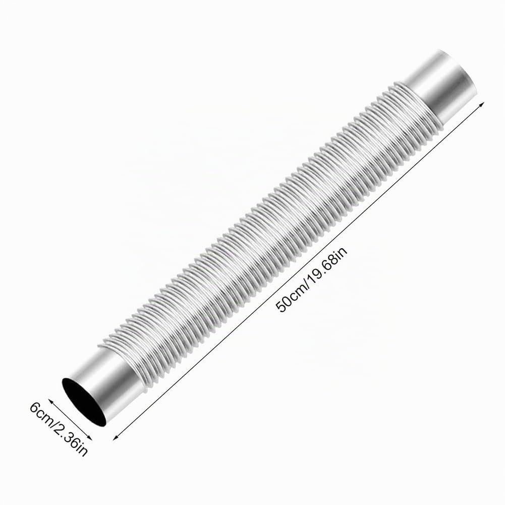 Tubo a gomito canna fumaria in acciaio per stufa a legna da campeggio, diametro 6 cm, tubo multi canna fumaria - 1 pezzo
