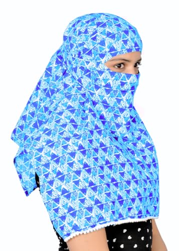 Image of Scarf Face Cover Mask Head Bandana Hijab Scarf Dupatta Stole Cotton Printed For Girls and Women