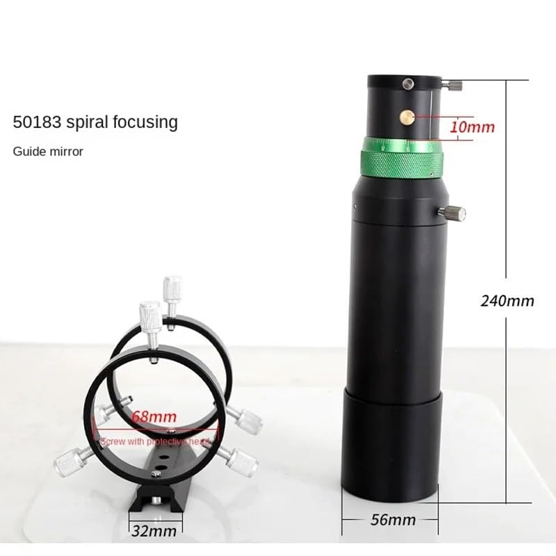 Guía de 50mm con enfoque helicoidal doble para evitar fallos de guiado en telescopios 2