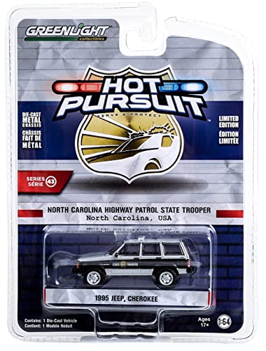 Greenlight 1995 Cherokee 1:64 North Carolina Highway Patrol miniatura 2