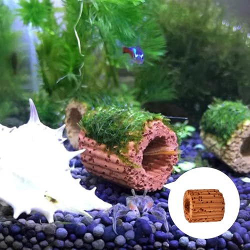 Image of 16 Pack Aquarium Plant Weights, Aquatic Plants Fixed Ring Set, Anti-Floating Ceramic Aquarium Plant Rings, Aquarium Landscape Decoration Fish Tank Accessories 1.8 x 1.3 Inch
