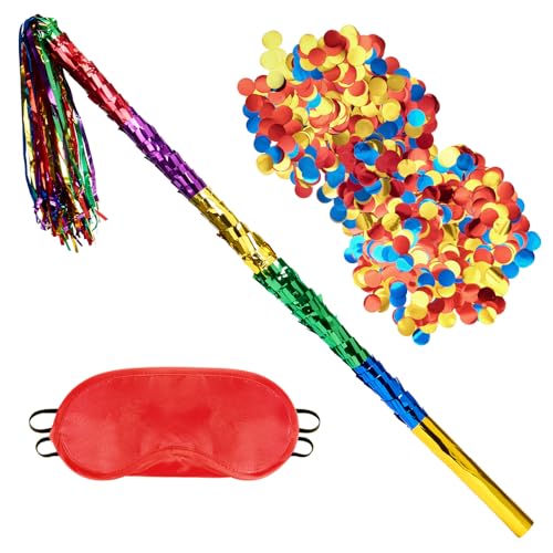 WERNNSAI Set de bâtons de piñata - Accessoires de jeu de piñata pour anniversaire pour enfants...