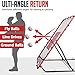 Baseball Rebounder Net, 3 Adjustable Angles 4x4.5FT Pitch Back Baseball Softball Volleyball Rebounder with 2 Strike Zones, UV Resistant, Pitchback Trainer for Ground, Line Drive & Fly Balls