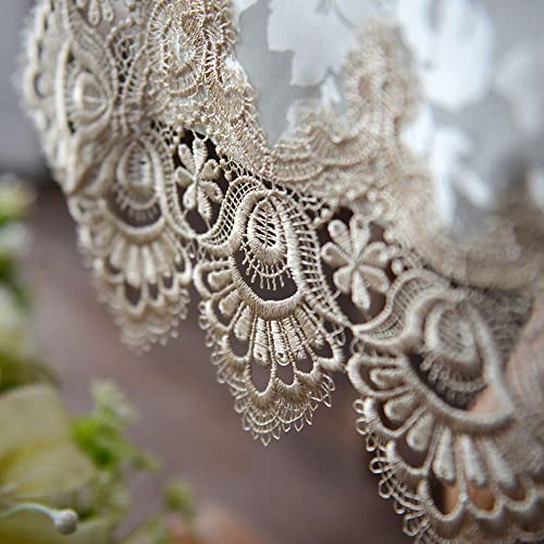 Artable Lace Table Runner Macrame Farmhouse Boho Christmas Rustic Embroidered Dresser Scarf Oblong For Wedding Shower Kitchen Outdoor Party Decor (Light Brown, 16 X 84 Inch) #TOP4