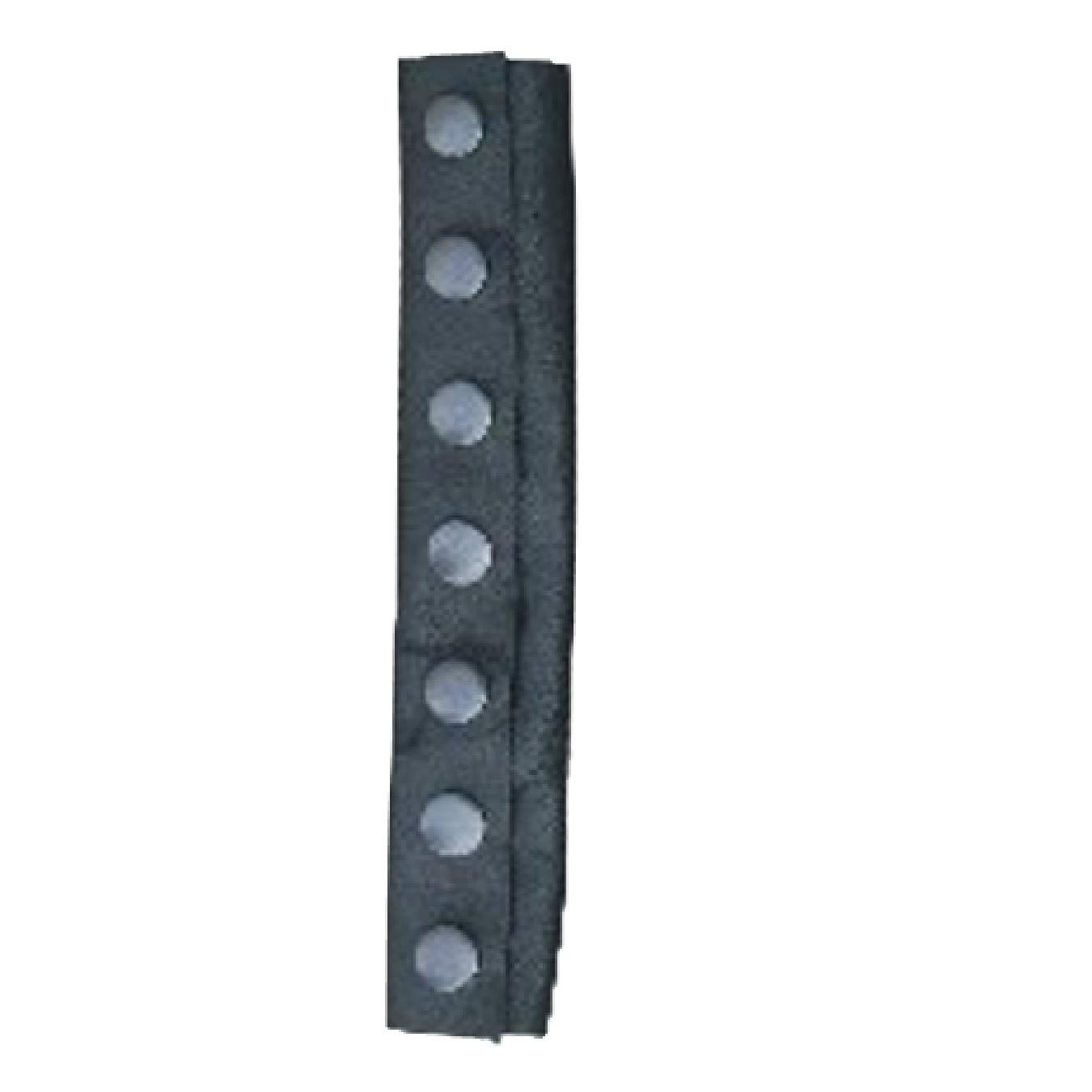 Genuine Leather Pony Tail Wrap for Lady Women Biker Chick's Hair (Black 8")