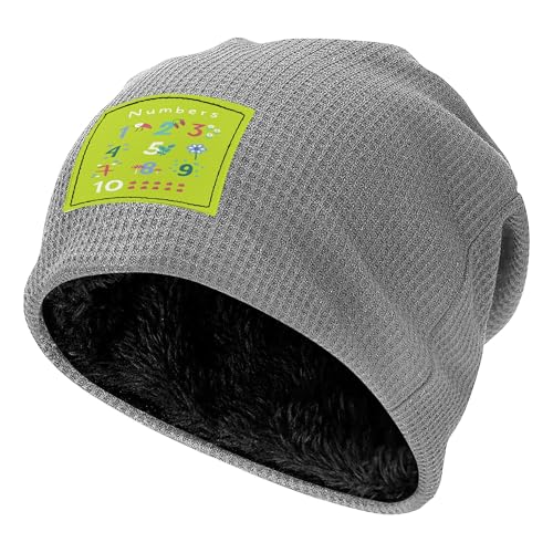 Bonnet en maille gaufrée gris clair pour patinage et sports d'hiver