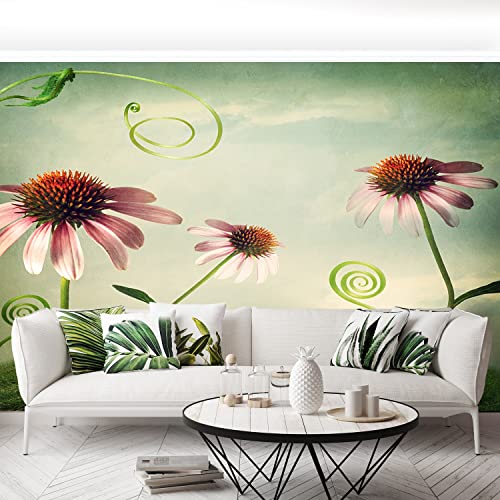 Papier Peint Camouflage Moderne Fleurs Vintage Décoration Murale 416x254 - 5