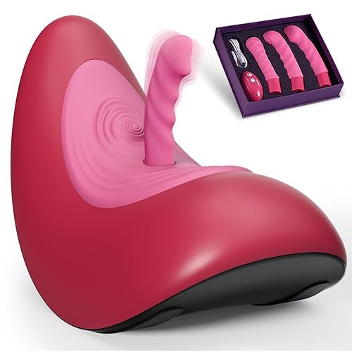Couple Sex Machine Wireless Thrusting Sex Toy for Couple Play, Riding Sex Saddle with Thrusting Flapping Vibrating Clitoral Stimulation, VVD Remote Control Dildo Machine Flapping Adult Toy for Women