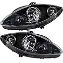 Halogen Scheinwerfersatz Scheinwerfer Satz Hauptscheinwerfer Set links rechts H7/H1 passend für Altea 5P1 Leon 1P1 5P2