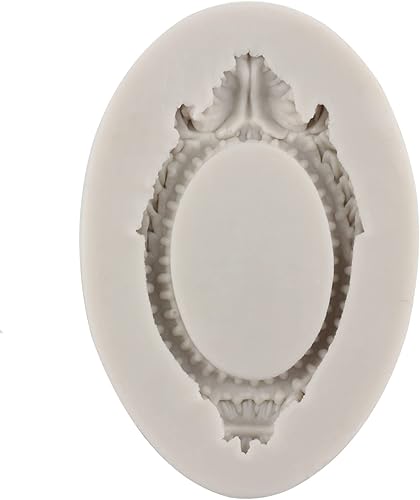 Miniatura 9 de Sijiangmold Marco de fotos para fondant, moldes de silicona, molde de filigrana barroco para decoración de pasteles, decoración de cupcakes, pasta