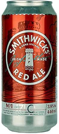 Smithwicks Draught Superior Irish Red Ale Can 440ml - Case of 12 ...