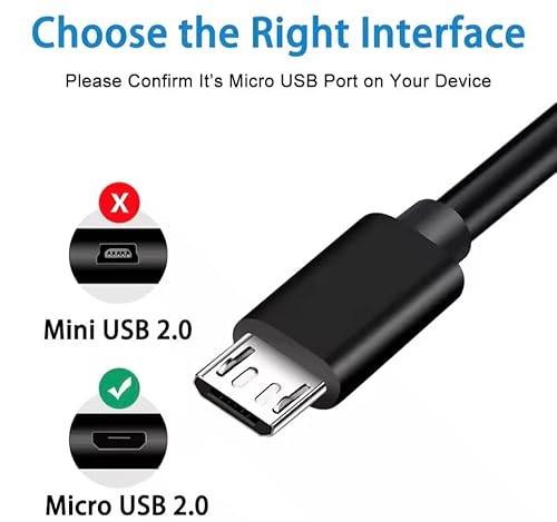 AMEEGO Micro USB UK Mains Charger for Amazon Kindle Fire HD 7 8.9”, PS4, Xbox One, Samsung Galaxy S5, HTC One, LG G4, Sony Xperia Z3, Power Banks, Bluetooth Speakers, and Other Micro USB Devices