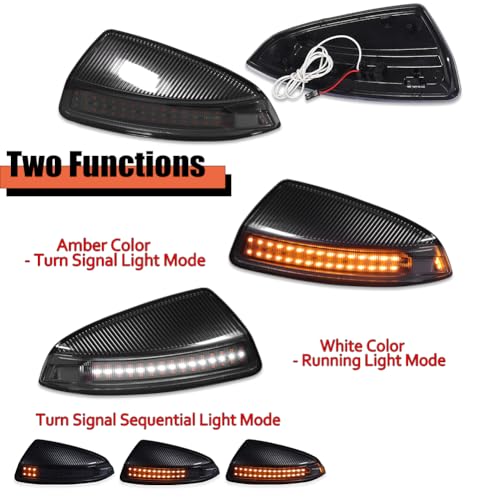 Luces LED de señal lateral para espejo ADIIL para Benz C-Class W204 miniatura 6