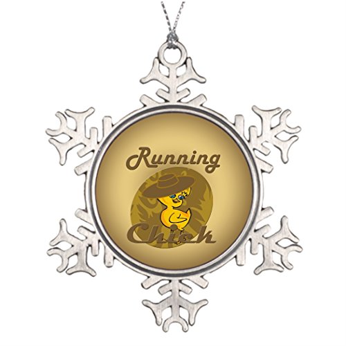 VinMea Weihnachtsbaumschmuck, Motiv: Laufende Küken #6, besondere Weihnachts-Schneeflocken-Ornamente