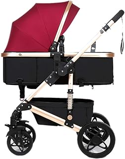 WYZXR Cochecito de bebé Cochecito de bebé, Plegable Ligero Amortiguador Niños Empujar Carro Infantil Sentarse o Acostarse (Color: Fucsia)