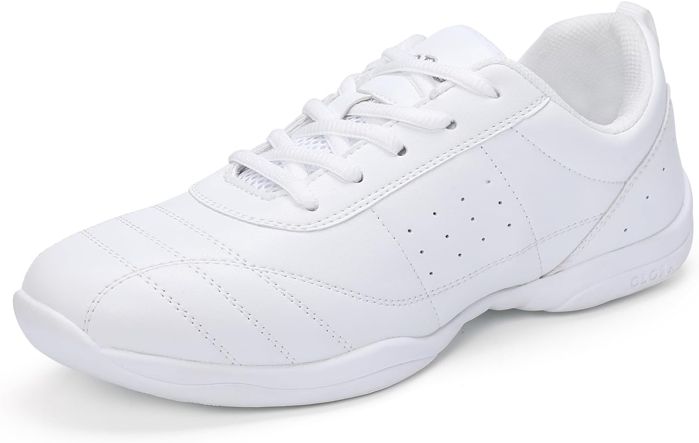OLORA Girls Cheerleading Shoes Dance Sneakers Lightweight Athletic Cheer Shoes for Competition Training Non Slip Breathable Cheer Shoes for Tweens