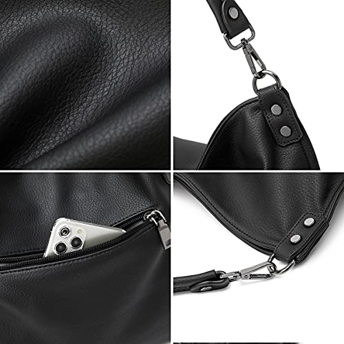 Image of lapsting Hobo Bags for Women Handbags Purse Ladies Boho Shoulder Bag Crossbody Purses Faux Leather