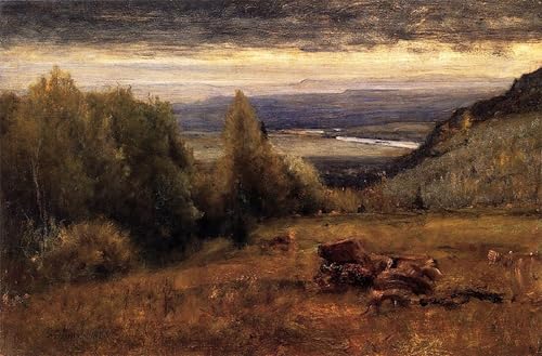 Pintura mural de George Inness en lienzo texturizado de 60x90cm