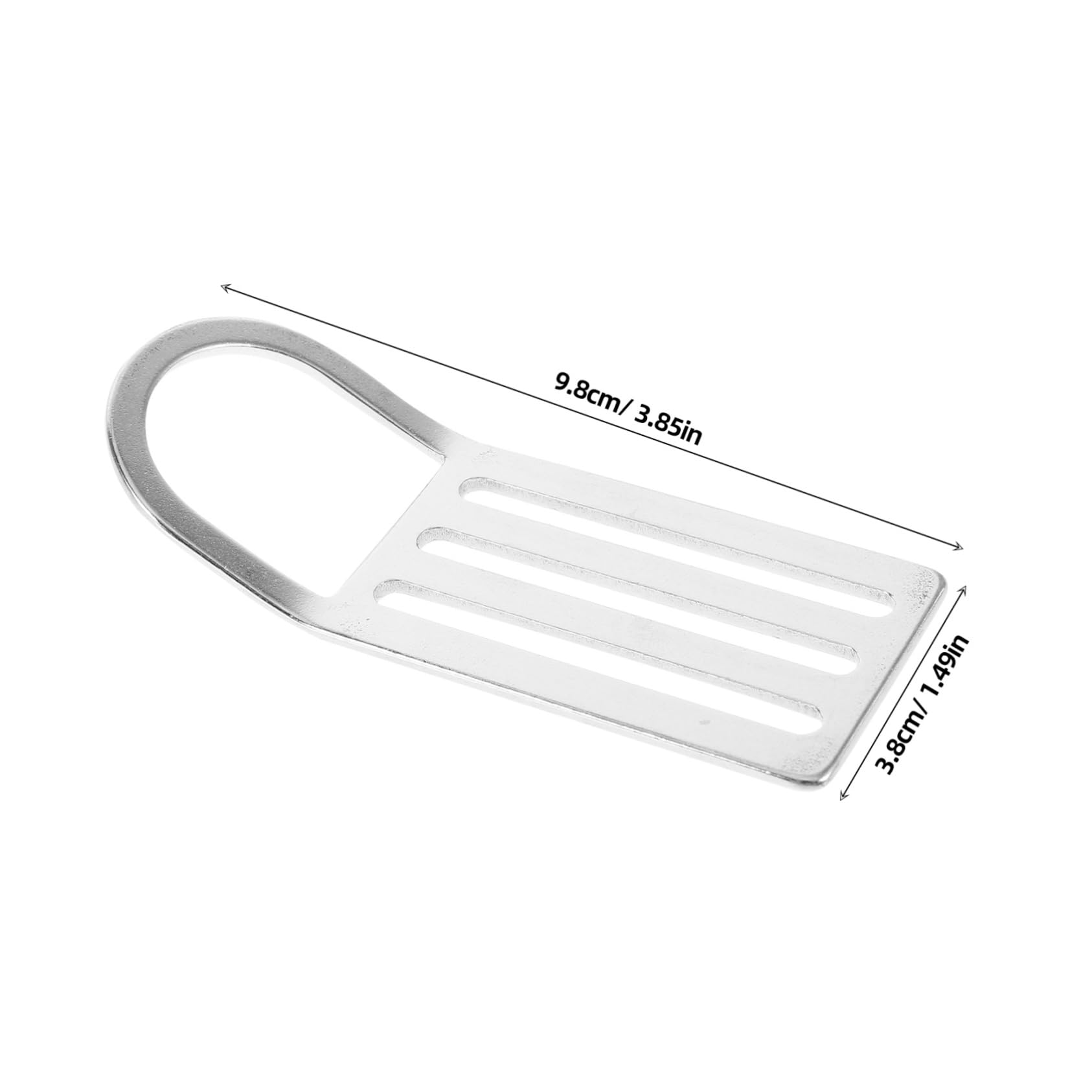 SUPVOX 2pcs Stainless Steel D Ring Buckle Durable Weight Belt Keeper for Scuba Diving Gear Outdoor Backpack Accessories Easy Attachment and Detachment High Strength Material for Prolonged