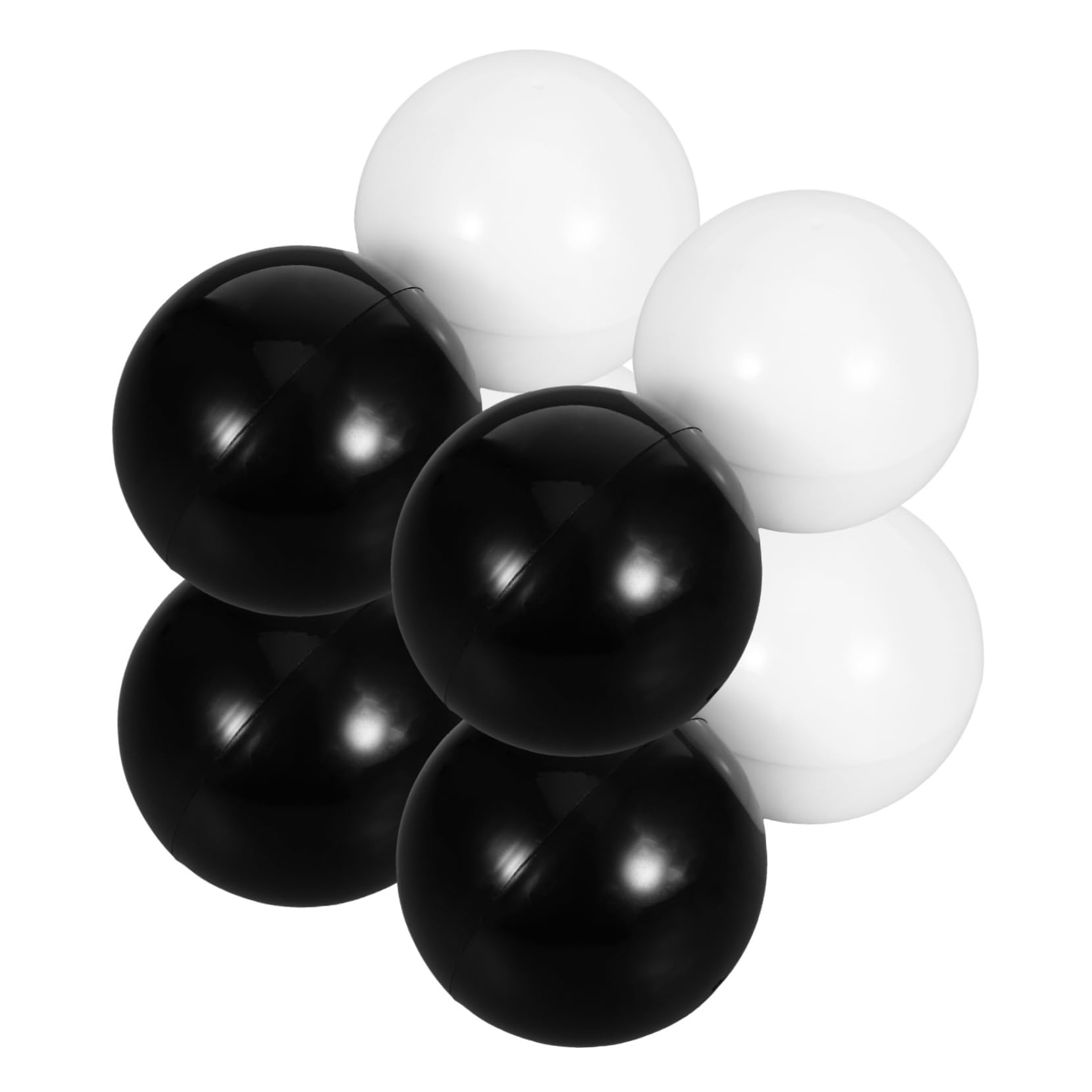 Cabilock Gumball Machine Refills 8pcs Round Plastic Vending Machine Capsules Hollow Balls for Party