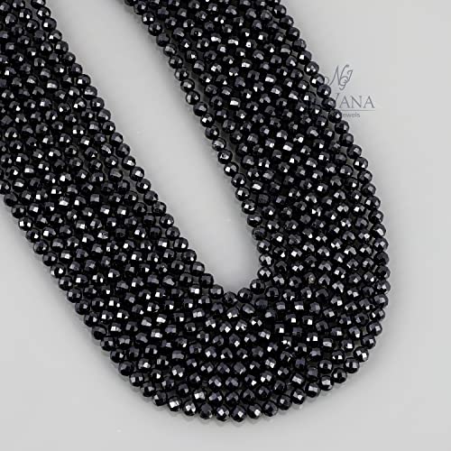 Turmalina natural perlas sueltas 4mm redondas de 39cm para collar 4