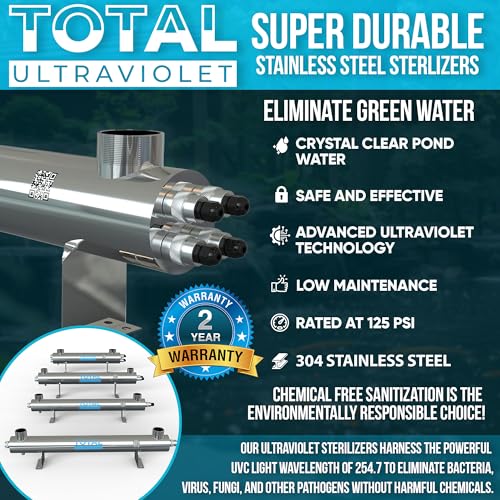 Clarificador de Acuario y Estanque de 75 Watts Acero miniatura 2
