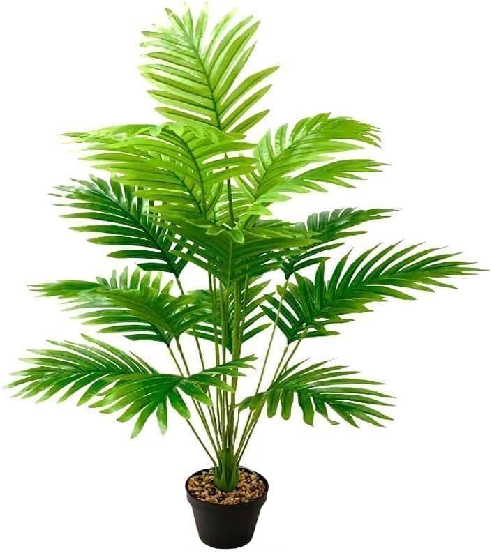 Kazeila Large Artificial Plants in Pot 110cm Artificial Palm Tree with
