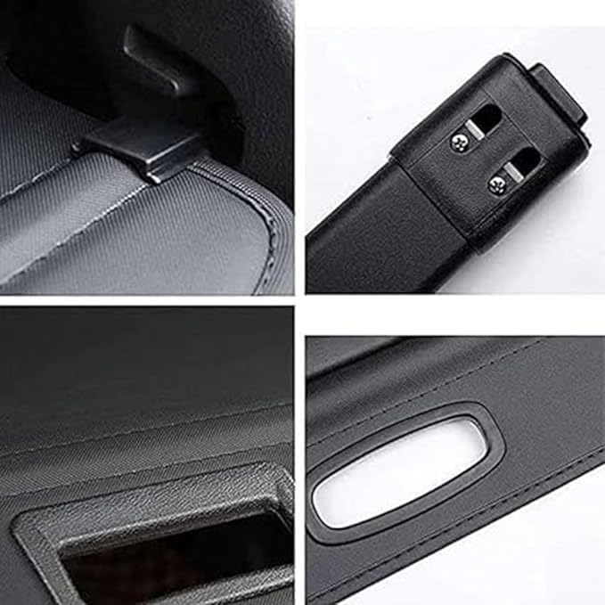 ZhangJW Frachtabdeckung für Mercedes Benz B Class W245 B180 B200 B170 2005-2011,Schwarz Ausziehbare Kofferraumabdeckung Rollo