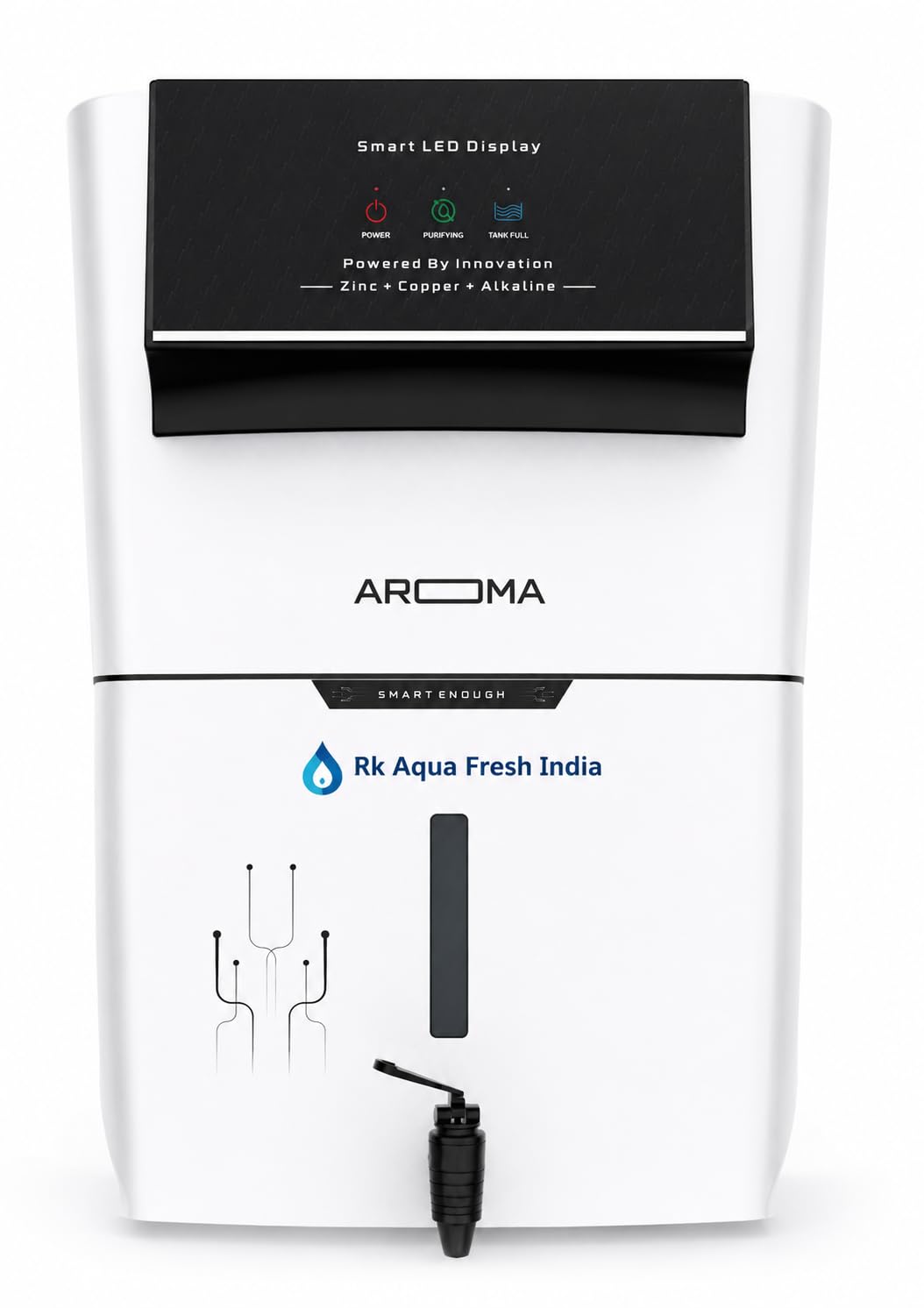 Rk Aqua Fresh India Aroma Premium Abs White 12Ltrs Premium Display (Ro_uv+uf+Alkaline+Tds Adjuster)12Ltrs Best For Home & Office 1 Year Warranty Works Upto 3000Tds Ro Water Purifier-image-23