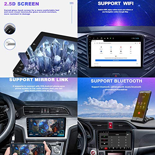 Foof 2 DIN Autoradio GPS Navigazione per Auto con