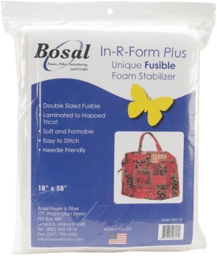 Bosal 493-18 in-R-Form Double Sided Fusible Foam Stabilizer, 18x58-Inch by Bosal
