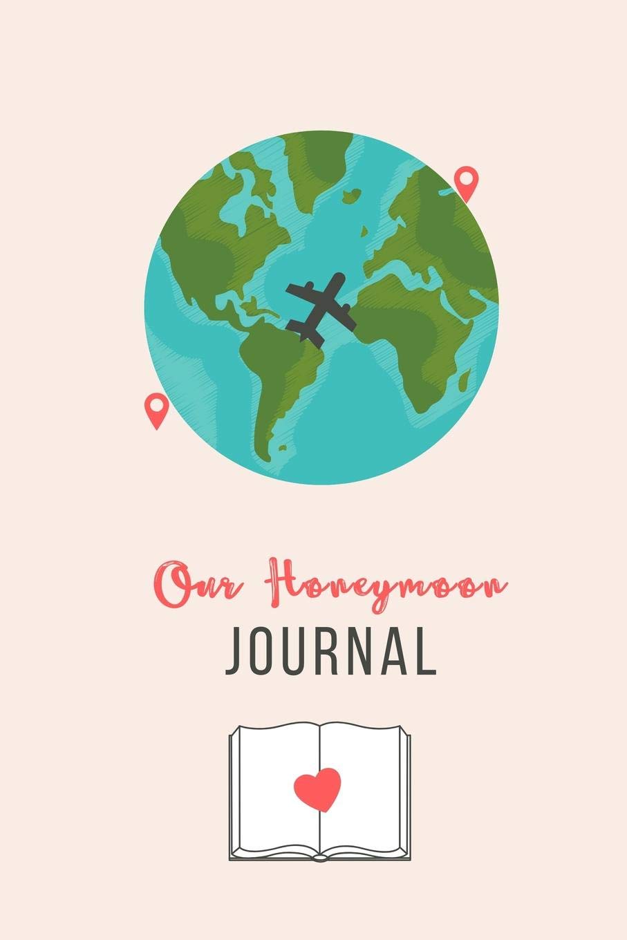 OUR HONEYMOON JOURNAL: A5 notebook blank | unique wedding gift for bride or groom | honeymoon journal | engagement present | planner | bridal shower giftidea