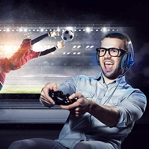 Diza100 G9000 Gaming Headset Headphone 3.5Mm Stereo Jack With Mic Led Light For Xbox One S/Xbox One/Ps4/Tablet/Laptop/Cell Phone (Blue.) #TOP5