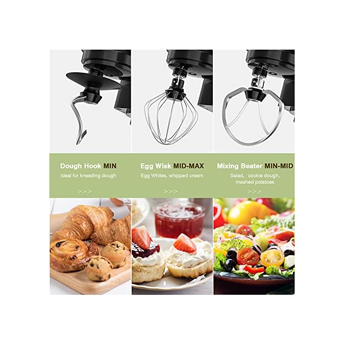 Buy Stand Mixer, Rozi 660W 6Speed TiltHead Food Mixer, Dough Mixer