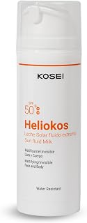 KOSEI HELIOKOS Sun Lotion FP 50+ | Face and Body Sun Lotion | Protects Against UVA/UVB Rays | Contains Vitamin E | Prevents Burns | Matting and Invisible Liquid