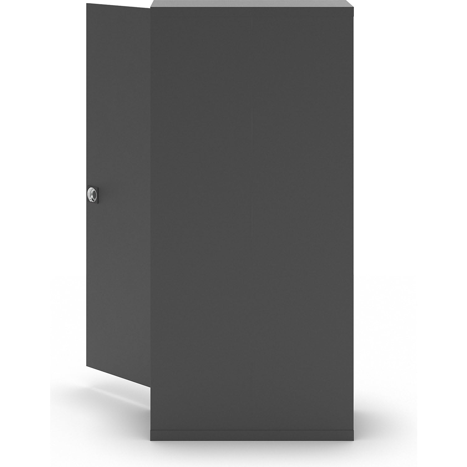 EUROKRAFT | Armoire métallique Nilas | avec 4 tablettes | h x l x p 1950 x 915 x 421 mm | Noir Profond