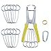 New Dihui Miter Spring Clamps Kit for picture frames, Wood Trim, Woodworking,Moldings. … (12 Clamps / 1 Pliers)