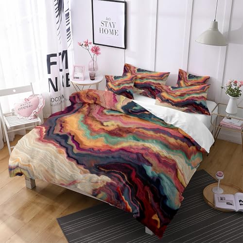 Housse de couette motif rochers qui transforme l'ambiance de votre lit
