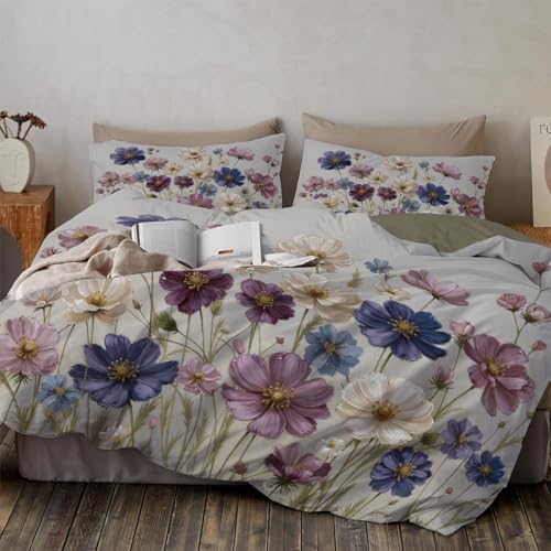 Ropa de cama Cosmos Romántico con funda nórdica de microfibra premium suave y duradera 3