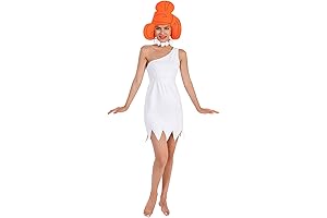 Hallo-ween Adult Women Sexy Couple Costume Sets Wilma Flintstone