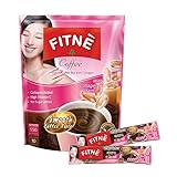 FITNE Instant 3 In 1 Coffee Mix With Collagen Vitamin C Strengthen Repair Skin Cells Slimming Weight Loss Smooth Taste Diet No Sugar Sucralose Sweetener, 10 Sticks