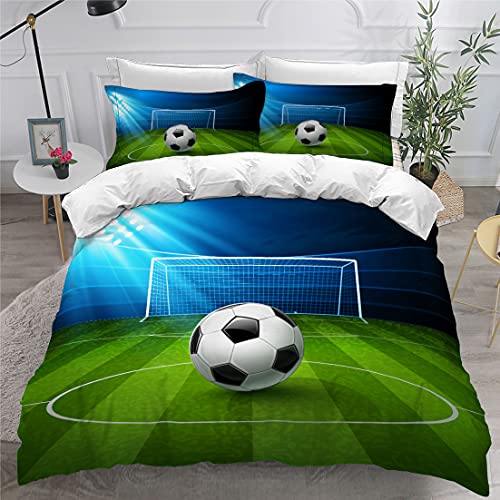 Housse de couette simple 135 x 200 cm impression 3D feu glace