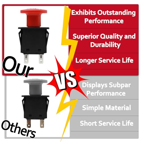 Image of 01545600 00522100 PTO Switch 5 Terminals 430-401 10 AMP for Arens Graely ProMster ztx 260z 34z Zoom 2148XL ZTR 2050 34 Zero 1844 2148 Ikon-XD Deta Series 6201 Red