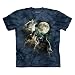 The Mountain Three Wolf Moon Adult Night Blue T-shirt XXL