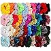 40pcs Hair Scrunchies Velvet Elastic Hair Bands Scrunchy Hair Ties Ropes 40 Pack Scrunchies for Women or Girls Hair Accessories, 40 Assorted Colors Scrunchies