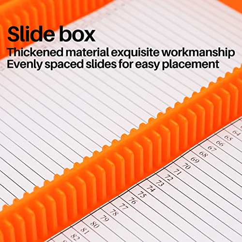 HHNIULI 4 PCS Microscope Slide Box, Holds 100 Slides Each One, Polypropylene Microscope Slide Holder 8.27\" Length x 6.69\" Width x 1.26\" Height - Thumbnail 6