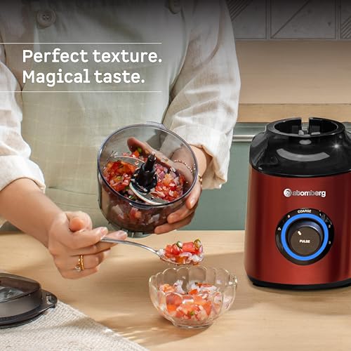 Image of Atomberg 0.5L Chopper Jar | Compatible with Atomberg Zenova, Yulia & Tavi Mixer Grinders | Hands-Free Operation | Ideal for Chopping Vegetables, Fruits & Nuts