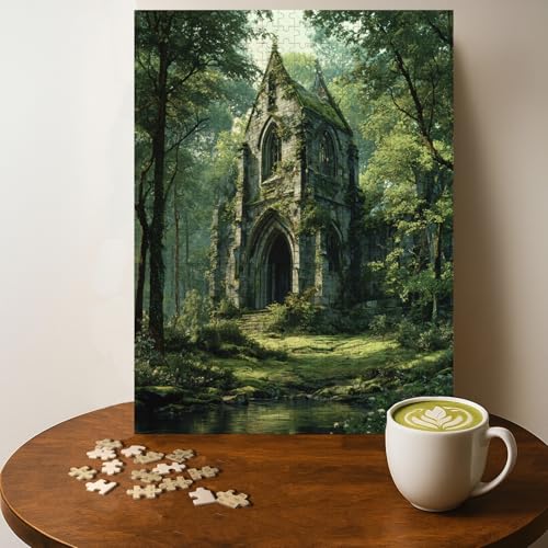 Puzzle 500 pièces église abandonnée adulte 20 x 15 po