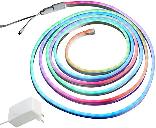 Preisvergleich Produktbild Northpoint LED Lichtschlauch Neon 5m Leuchtstreifen Bunt viele Leuchteffekte und Funktionen